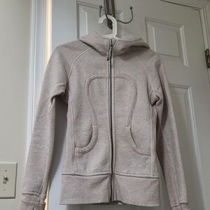 Lululemon Athletica Light Gray Hoodie Jacket